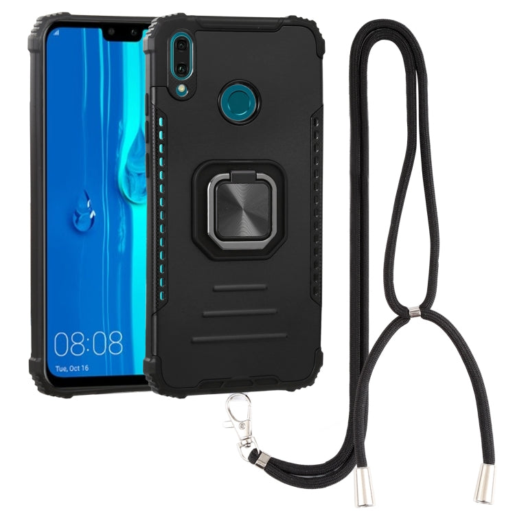 For Huawei Y9 2019 / Enjoy 9 Plus / Enjoy 20e Aluminum Alloy + TPU Phone Case with Lanyard