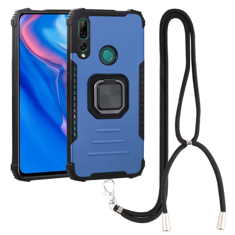 For Huawei Y9 Prime 2019 / Enjoy 10 Plus Aluminum Alloy + TPU Phone Case with Lanyard