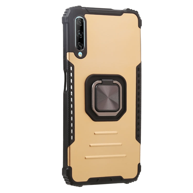 For Huawei Y9s Aluminum Alloy + TPU Phone Case with Lanyard