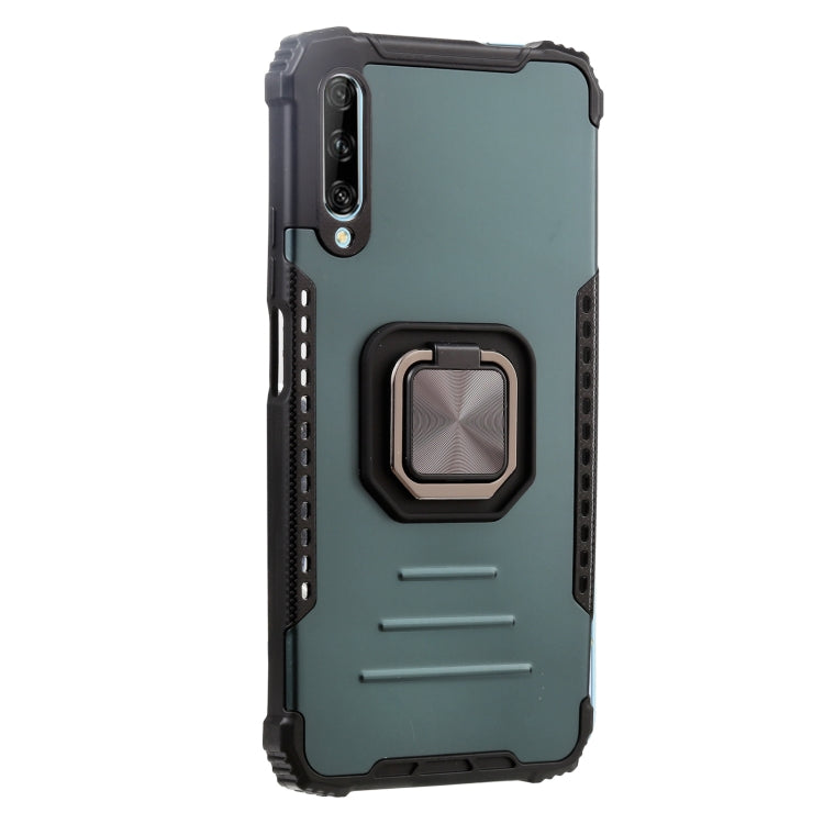 For Huawei Y9s Aluminum Alloy + TPU Phone Case with Lanyard