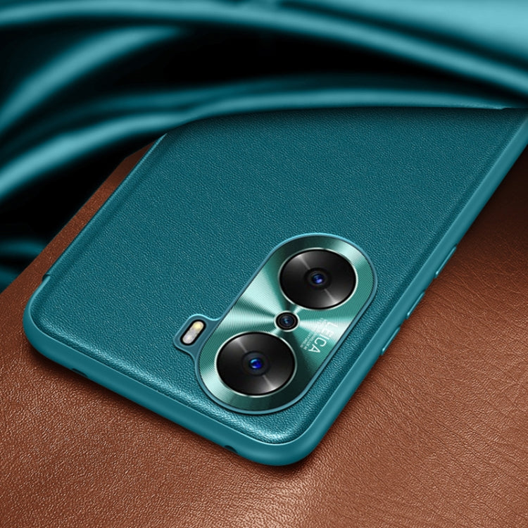 For Honor 60 Pro Magnetic Side Window View Flip Leather Phone Case