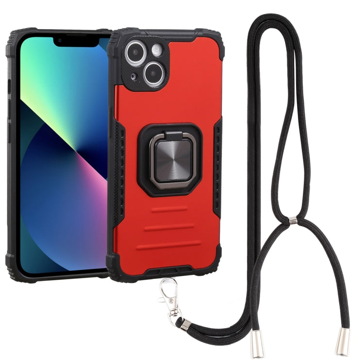For iPhone 13 mini Lanyard Aluminum TPU Case