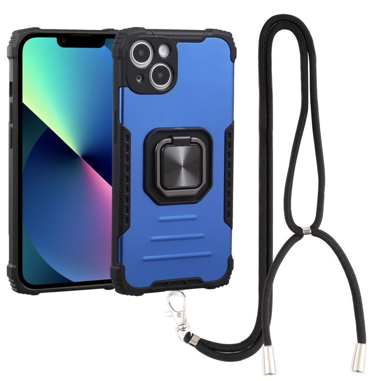 For iPhone 13 mini Lanyard Aluminum TPU Case