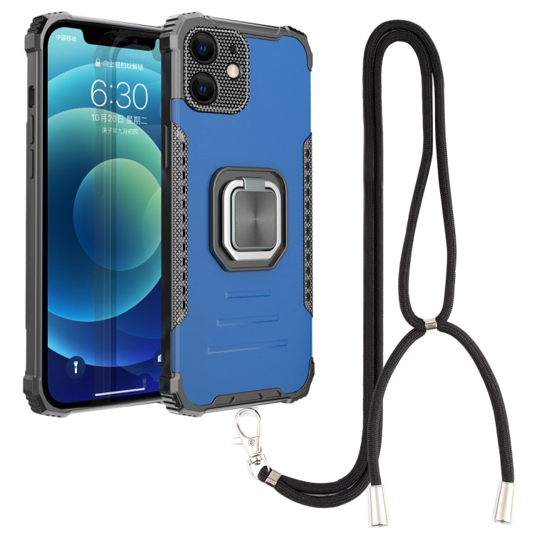 For iPhone 12 Lanyard Aluminum TPU Case