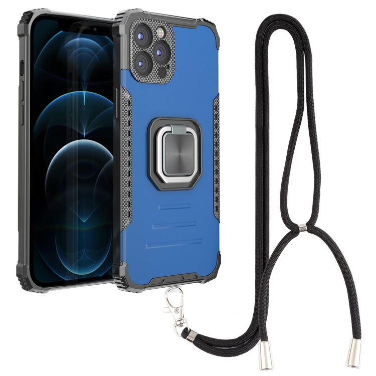 For iPhone 12 Pro Lanyard Aluminum TPU Case