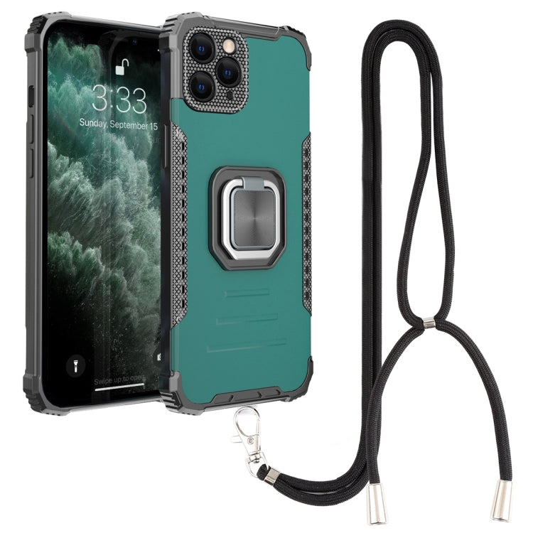 For iPhone 11 Pro Lanyard Aluminum TPU Case