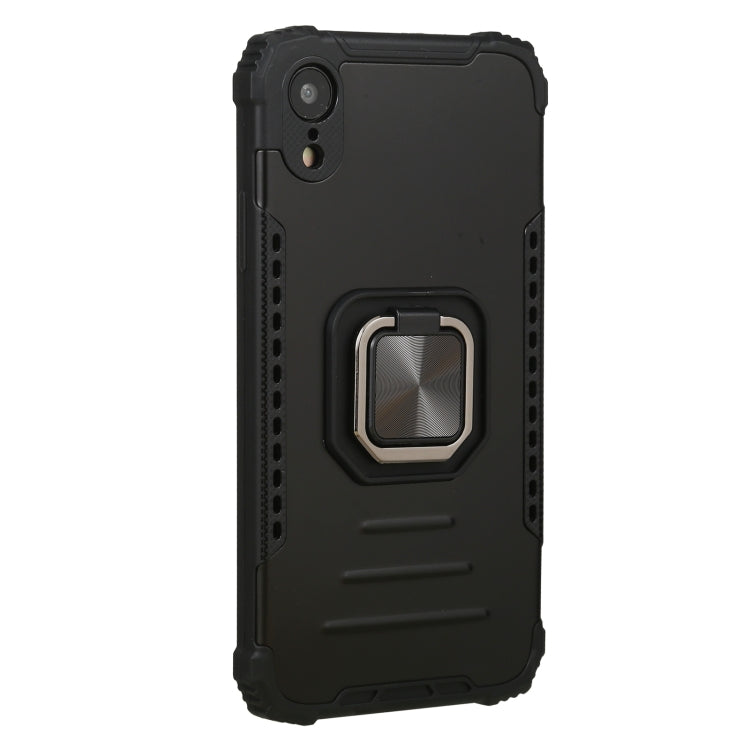 For iPhone XR Lanyard Aluminum TPU Case