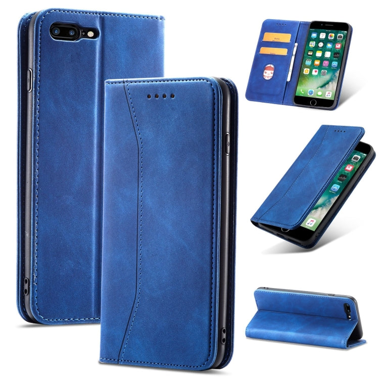 Magnetic Dual-fold Leather Case For iPhone 8 Plus / 7 Plus