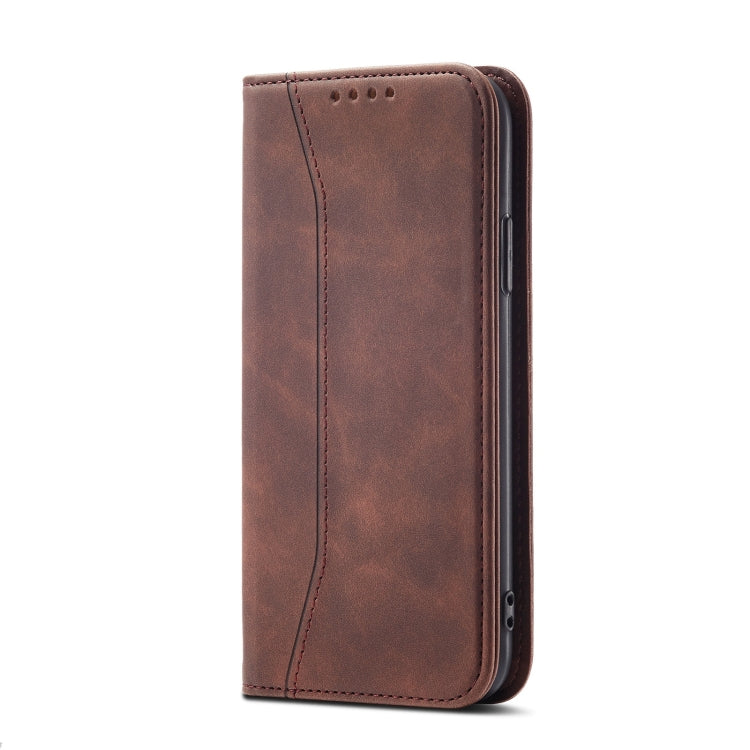 For iPhone XS Magnetic Dual-fold Leather Case Max