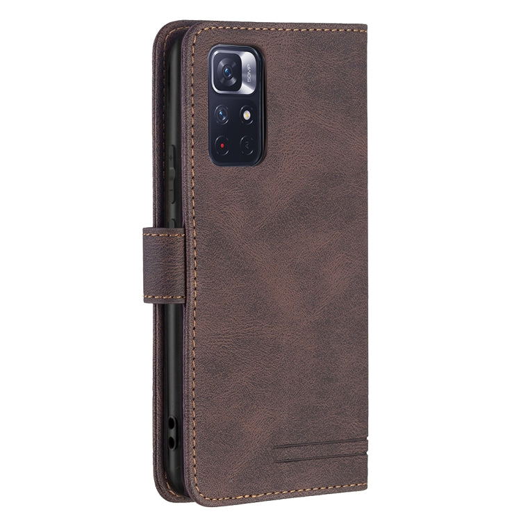 For Xiaomi Redmi Note 11 5G Magnetic Clasp RFID Blocking Anti-Theft Leather Case