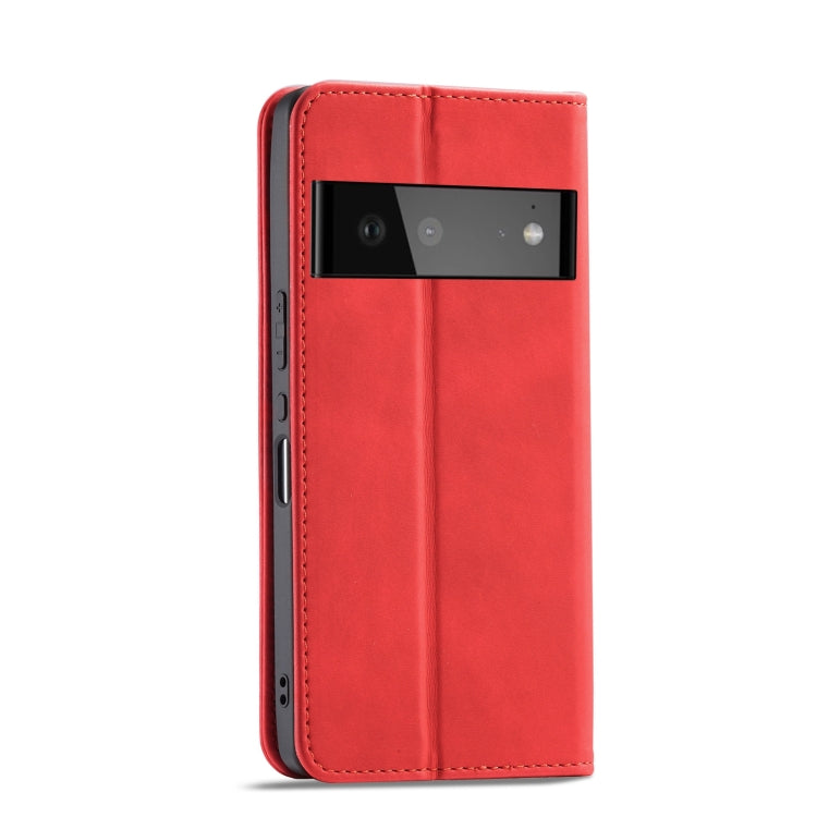 For Google Pixel 6 Magnetic Dual-fold Leather Phone Case