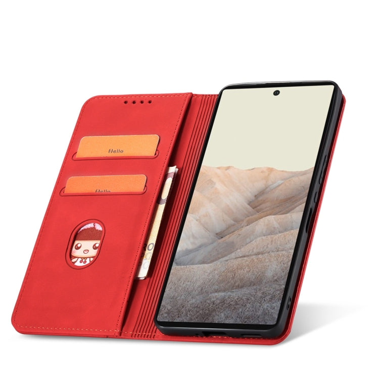 For Google Pixel 6 Magnetic Dual-fold Leather Phone Case