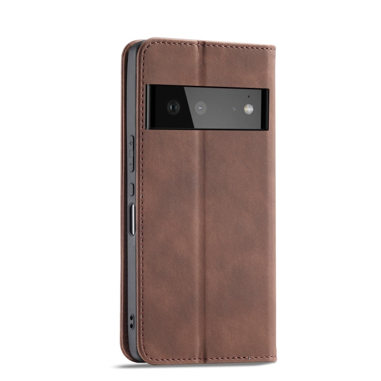 For Google Pixel 6 Magnetic Dual-fold Leather Phone Case