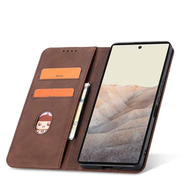 For Google Pixel 6 Magnetic Dual-fold Leather Phone Case