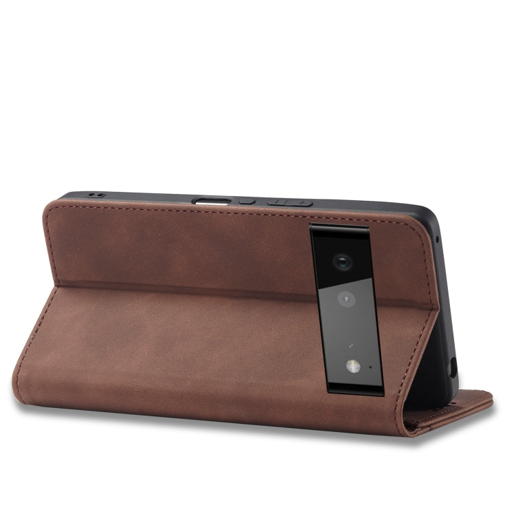 For Google Pixel 6 Magnetic Dual-fold Leather Phone Case