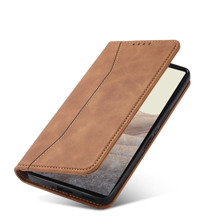 For Google Pixel 6 Magnetic Dual-fold Leather Phone Case