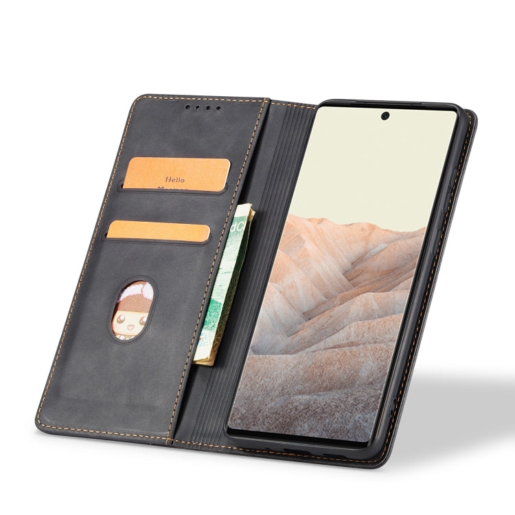 For Google Pixel 6 Pro Magnetic Dual-fold Leather Phone Case