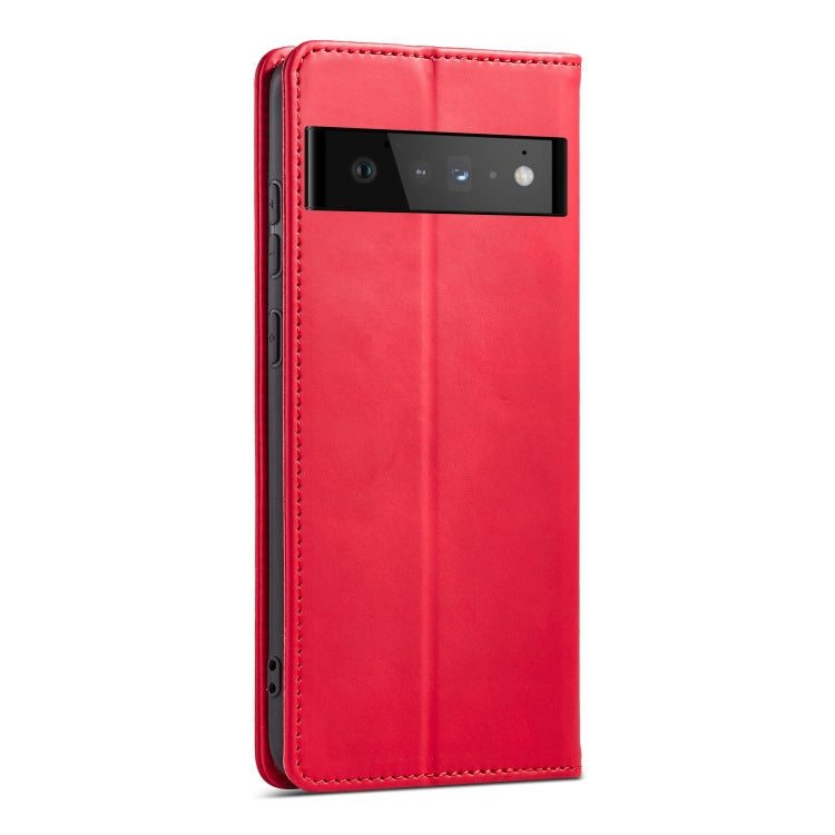 For Google Pixel 6 Pro Magnetic Dual-fold Leather Phone Case