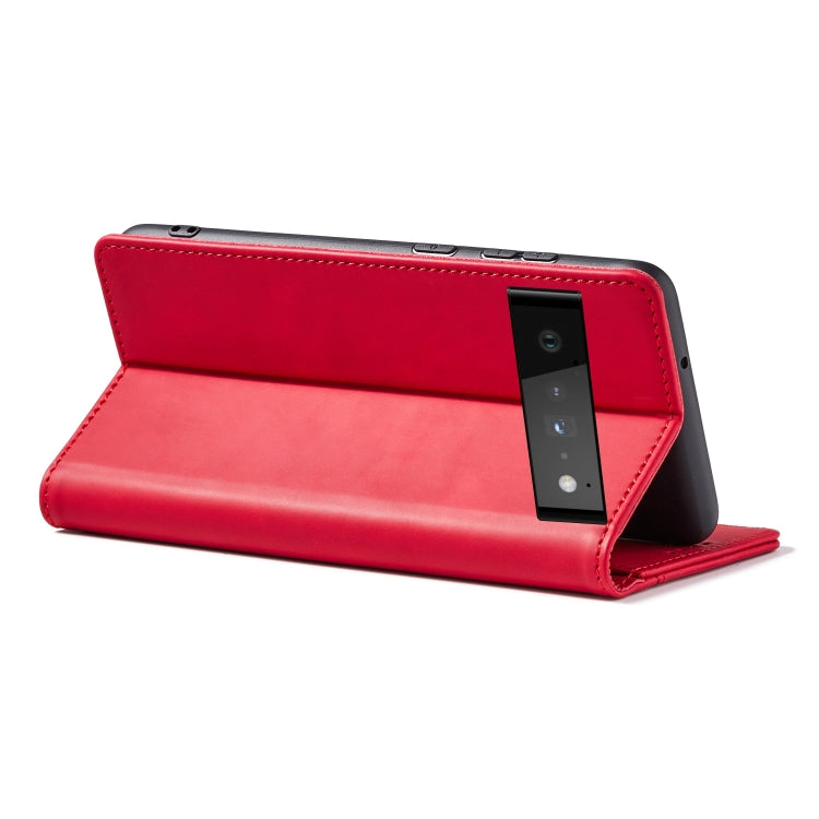 For Google Pixel 6 Pro Magnetic Dual-fold Leather Phone Case