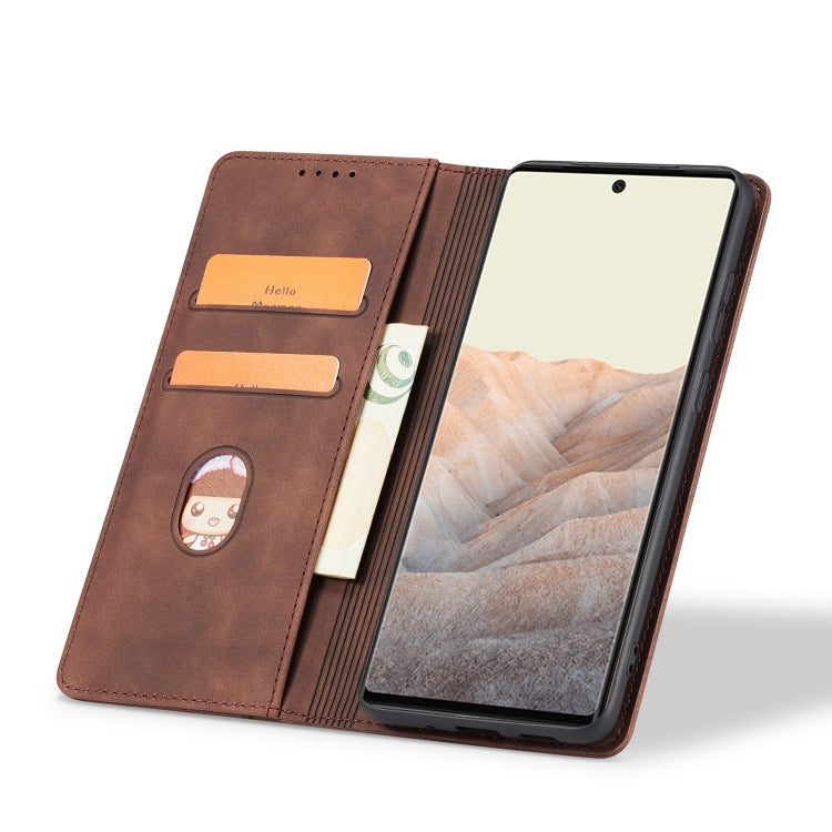 For Google Pixel 6 Pro Magnetic Dual-fold Leather Phone Case