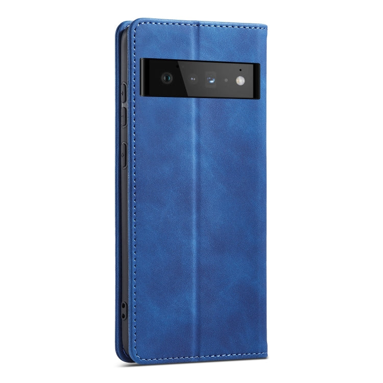 For Google Pixel 6 Pro Magnetic Dual-fold Leather Phone Case