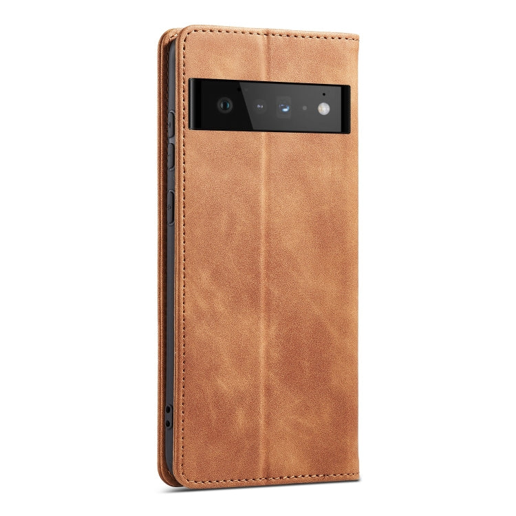 For Google Pixel 6 Pro Magnetic Dual-fold Leather Phone Case
