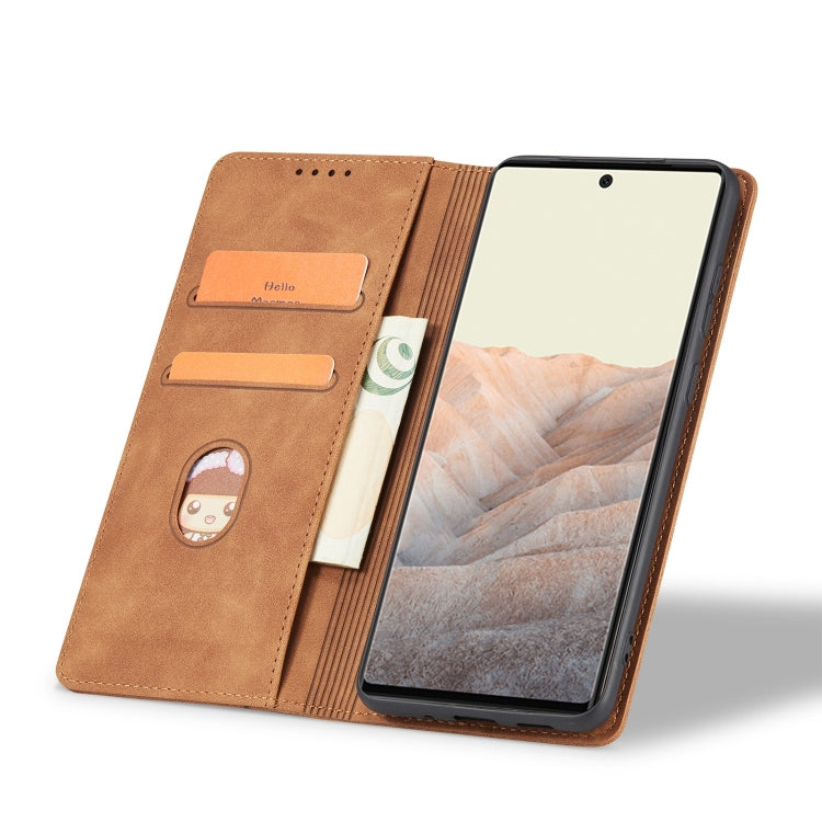 For Google Pixel 6 Pro Magnetic Dual-fold Leather Phone Case
