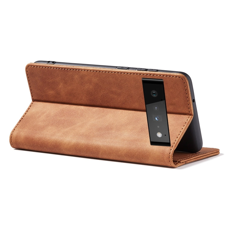 For Google Pixel 6 Pro Magnetic Dual-fold Leather Phone Case