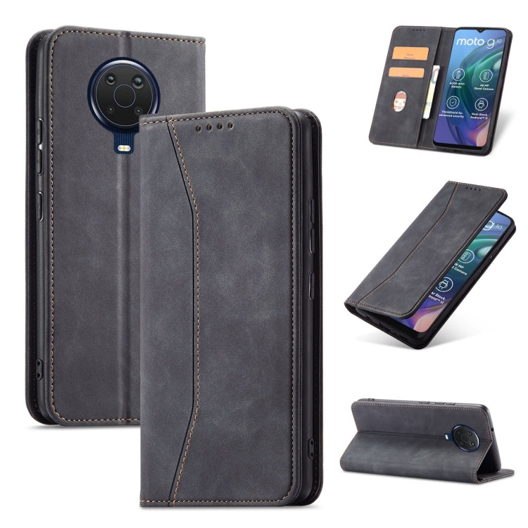 For Nokia G10 / G20 Magnetic Dual-fold Leather Phone Case