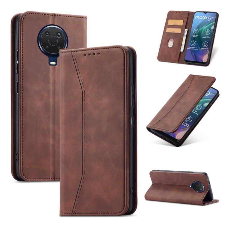 For Nokia G10 / G20 Magnetic Dual-fold Leather Phone Case