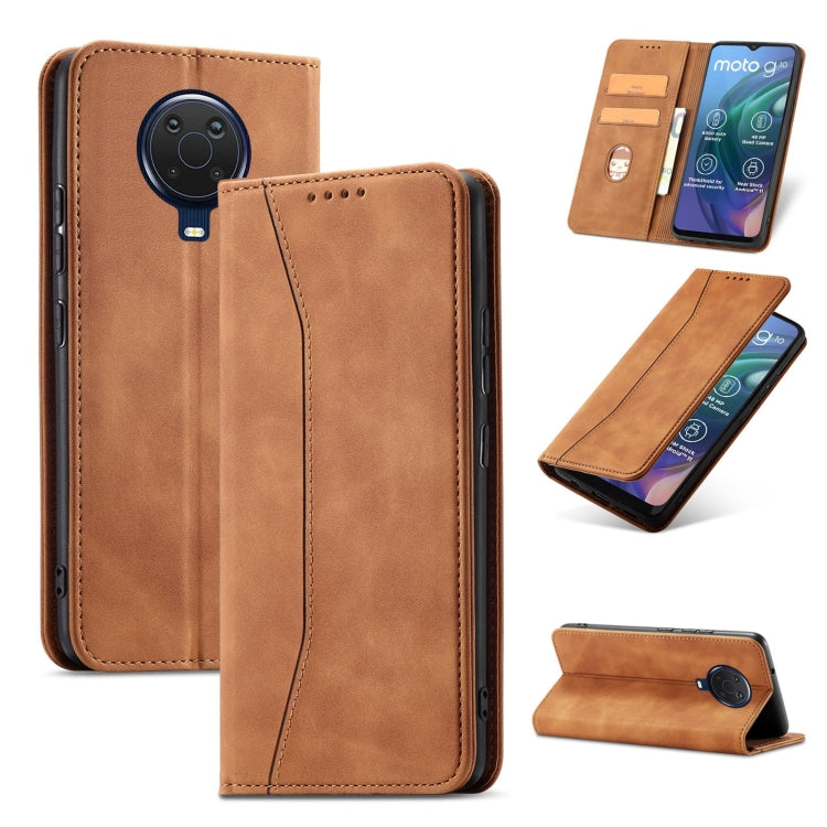 For Nokia G10 / G20 Magnetic Dual-fold Leather Phone Case