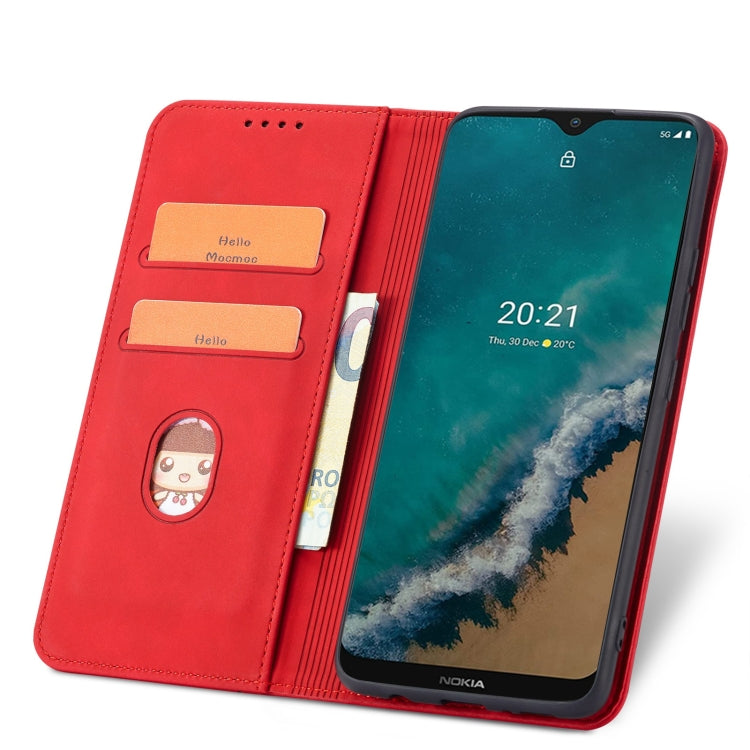 For Nokia G50 5G Magnetic Dual-fold Leather Phone Case
