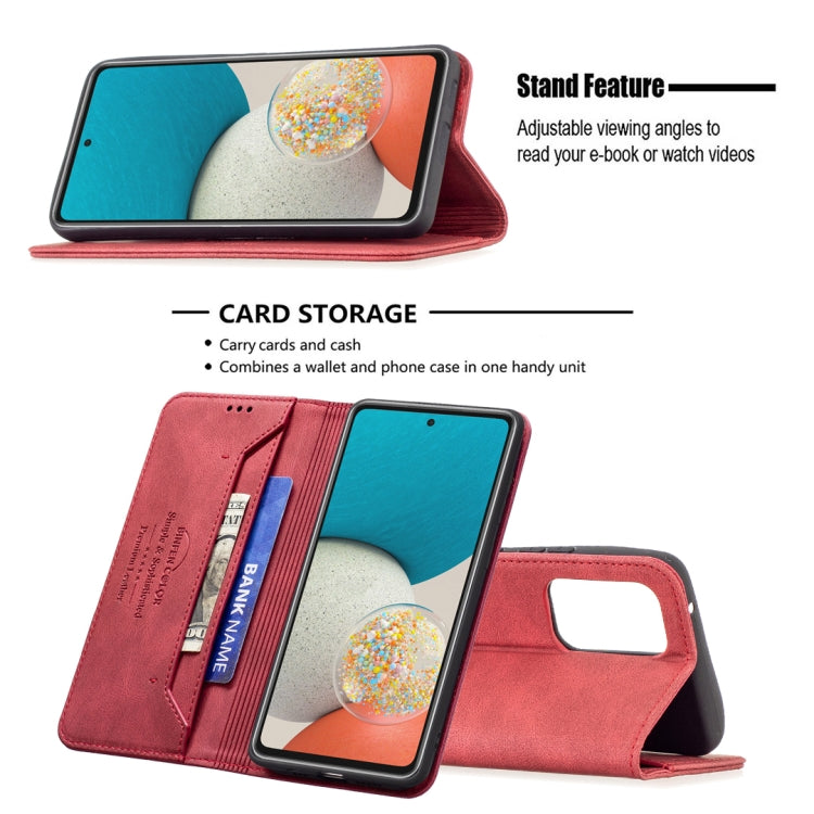 For Samsung Galaxy A53 5G Magnetic RFID Blocking Anti-Theft Leather Phone Case