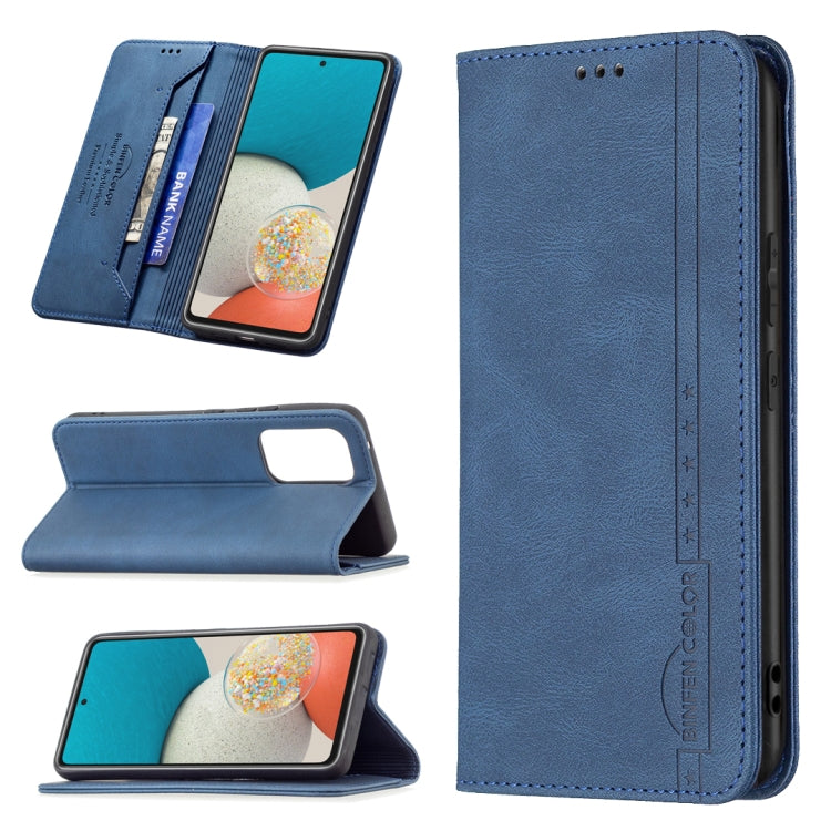 For Samsung Galaxy A53 5G Magnetic RFID Blocking Anti-Theft Leather Phone Case