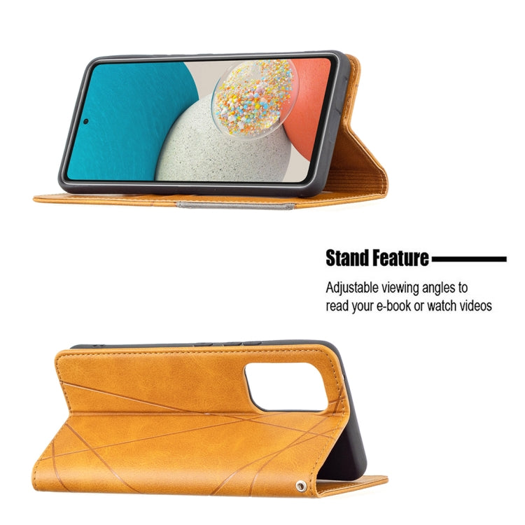 For Samsung Galaxy A53 5G Prismatic Invisible Magnetic Leather Phone Case