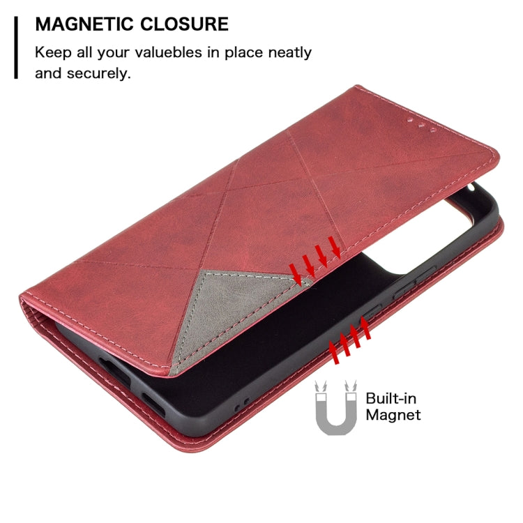 For Samsung Galaxy A53 5G Prismatic Invisible Magnetic Leather Phone Case