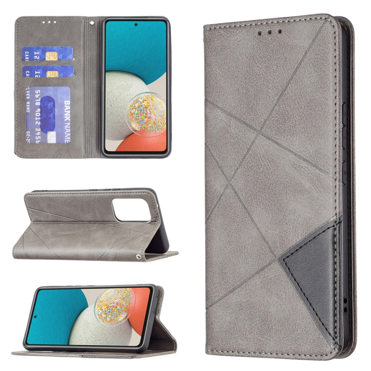 For Samsung Galaxy A53 5G Prismatic Invisible Magnetic Leather Phone Case