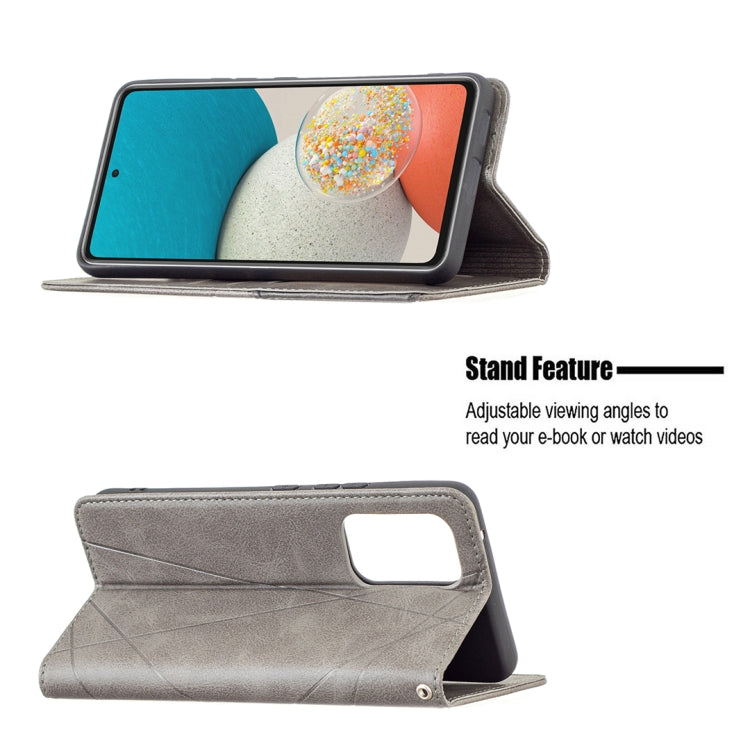 For Samsung Galaxy A53 5G Prismatic Invisible Magnetic Leather Phone Case