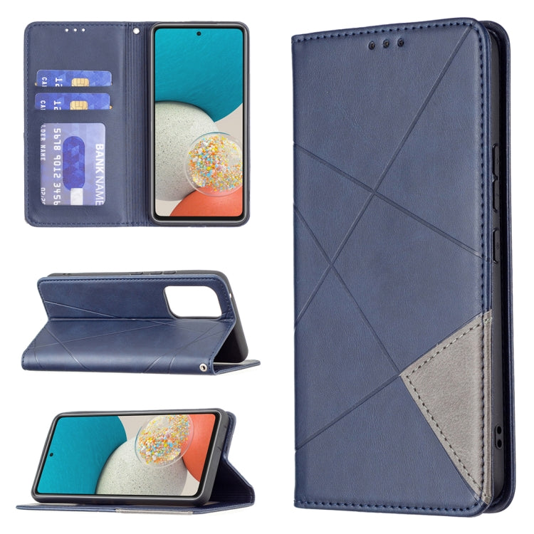For Samsung Galaxy A53 5G Prismatic Invisible Magnetic Leather Phone Case