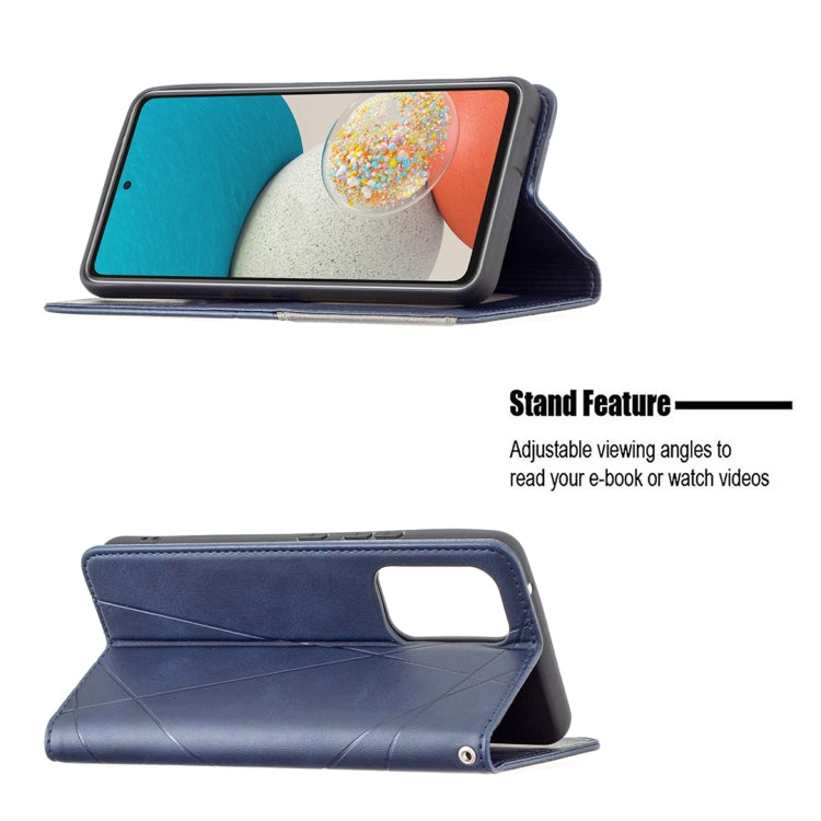 For Samsung Galaxy A53 5G Prismatic Invisible Magnetic Leather Phone Case