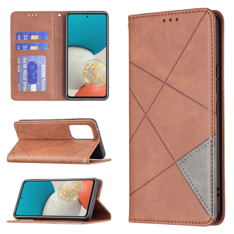 For Samsung Galaxy A53 5G Prismatic Invisible Magnetic Leather Phone Case