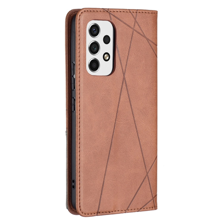 For Samsung Galaxy A53 5G Prismatic Invisible Magnetic Leather Phone Case