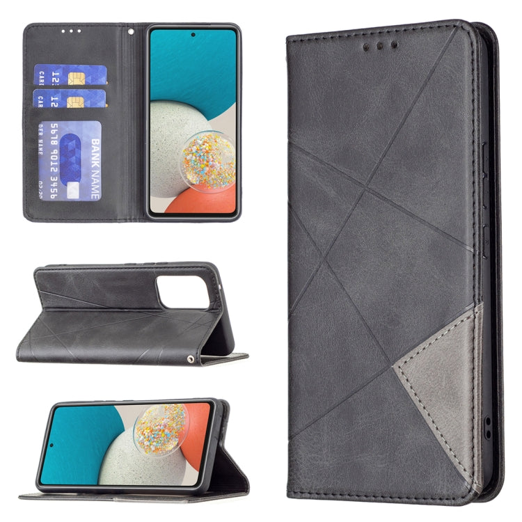 For Samsung Galaxy A53 5G Prismatic Invisible Magnetic Leather Phone Case