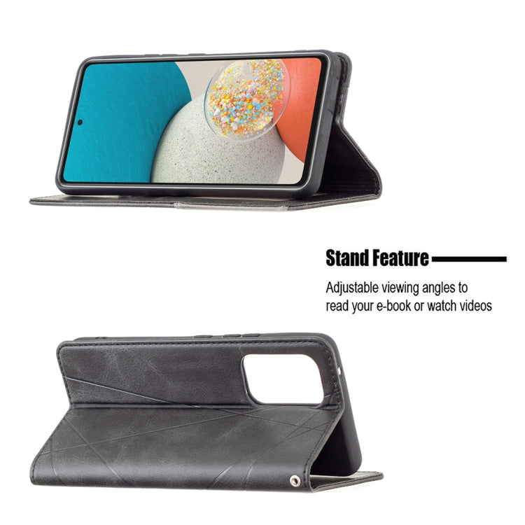 For Samsung Galaxy A53 5G Prismatic Invisible Magnetic Leather Phone Case