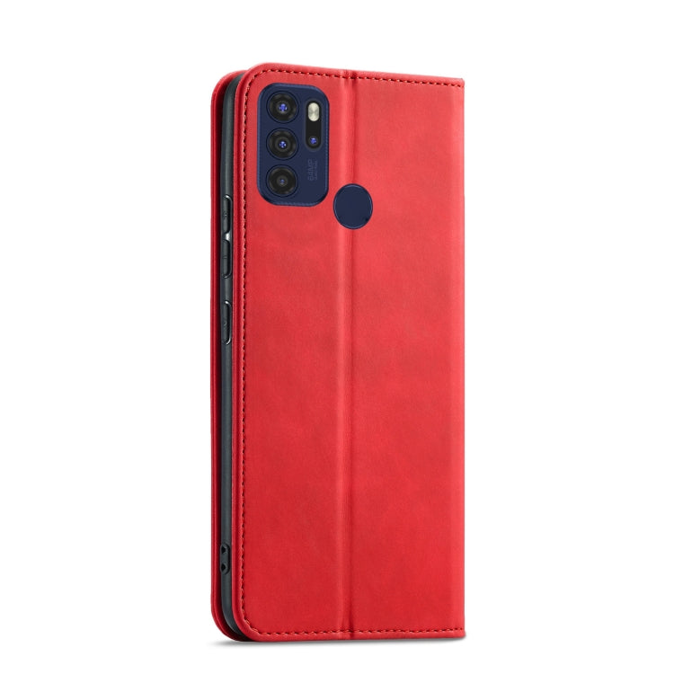 For Motorola Moto G60S Magnetic Dual-fold Leather Phone Case