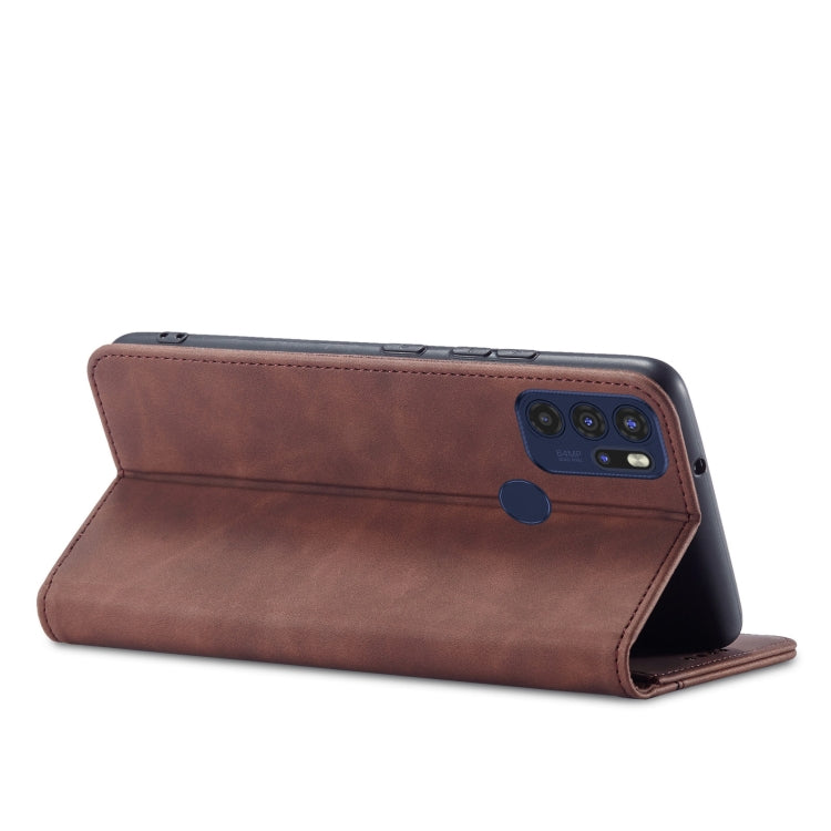For Motorola Moto G60S Magnetic Dual-fold Leather Phone Case