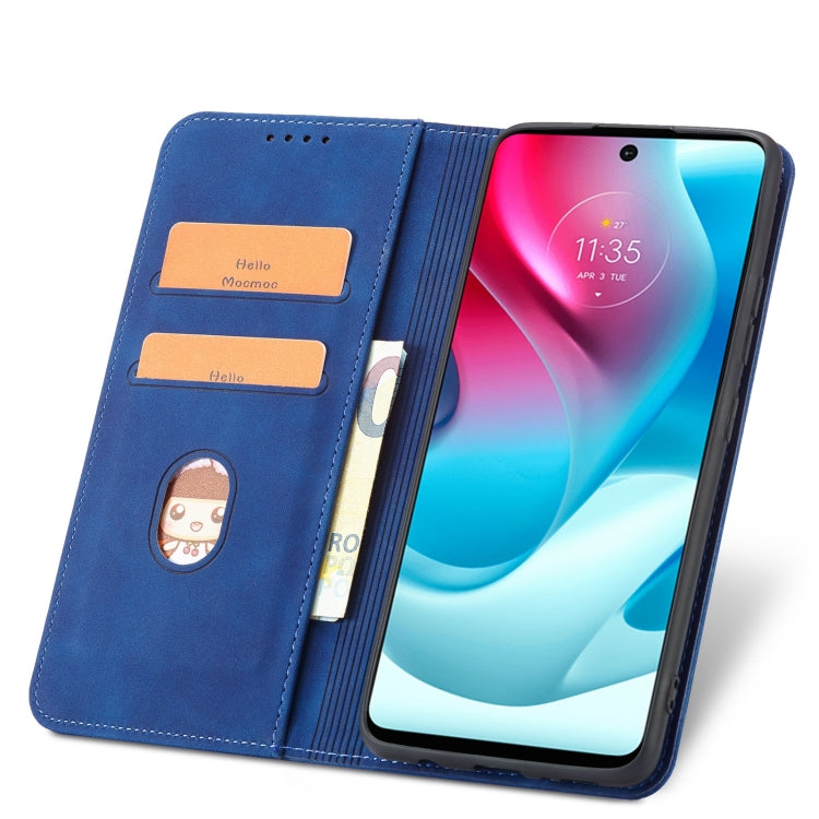 For Motorola Moto G60S Magnetic Dual-fold Leather Phone Case