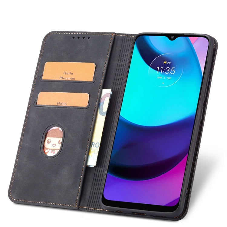 For Motorola Moto E20 / E30 Magnetic Dual-fold Leather Phone Case