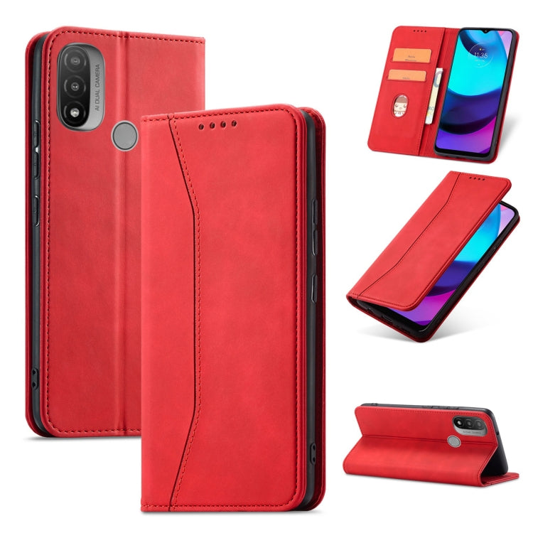 For Motorola Moto E20 / E30 Magnetic Dual-fold Leather Phone Case