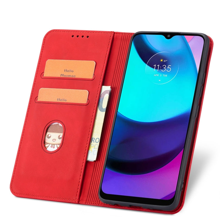 For Motorola Moto E20 / E30 Magnetic Dual-fold Leather Phone Case